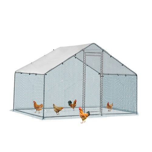 Walk chicken run - in,