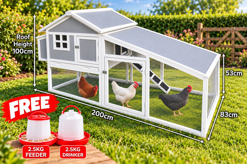 Large plastic chicken coop - chicken, +
