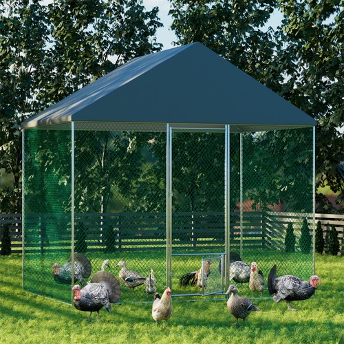 Heavy duty metal chicken run - duty,