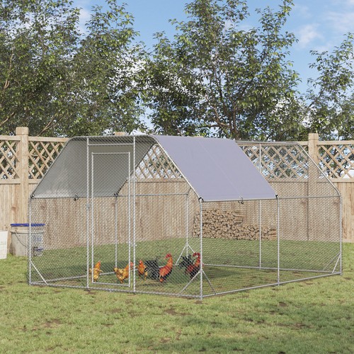 Walk chicken run - in,