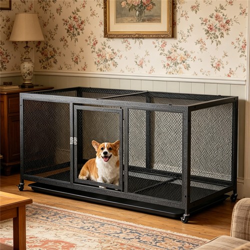 Movable kennel dog crate - dog,