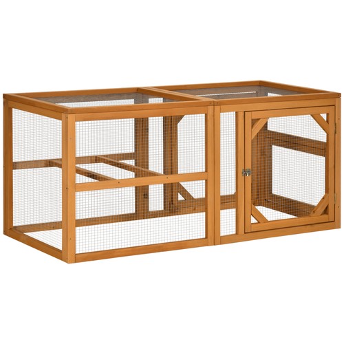 Wooden chicken coop with - wooden,