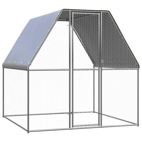 Chicken cage farm walk - walk, in