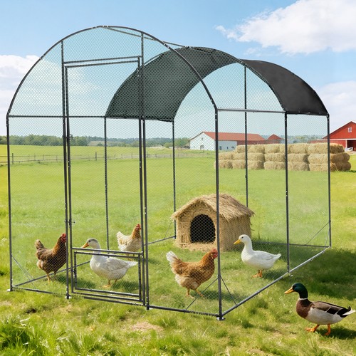 Large metal chicken coop - metal,