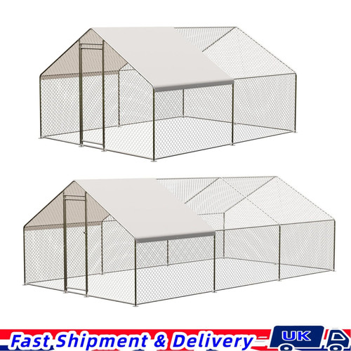 Walk chicken run - walk-in, metal